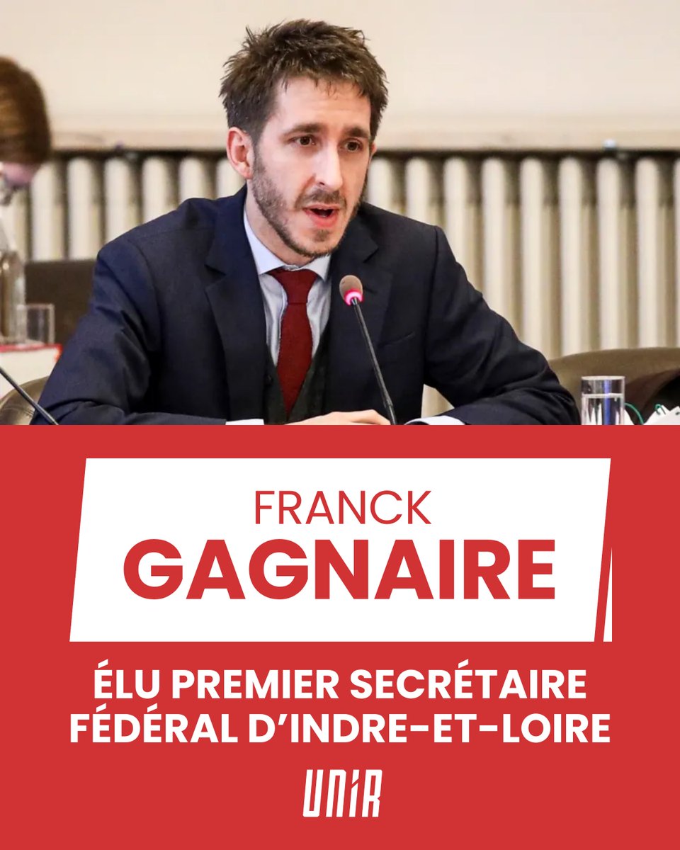 Unir__'s tweet image. Toutes nos félicitations à @franckgagnaire pour sa réélection en Indre-et-Loire ! 🌹