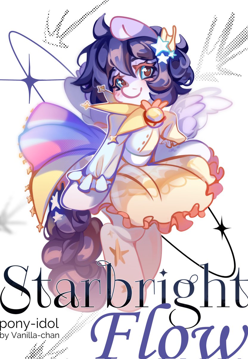 Vanilla_Pie_2's tweet image. a small poster for my OS - Starbright Flow or just Star! ;3🌟✨️
(Her natural mane color is bluish, she creates colored strands with hair dye~)
.
.
.
#mlpoc #mlpart #mlptwt #oc_character #brony #pony #art #artwork #ArtistOnTwitter #ArtistOnX #DigitalArtist