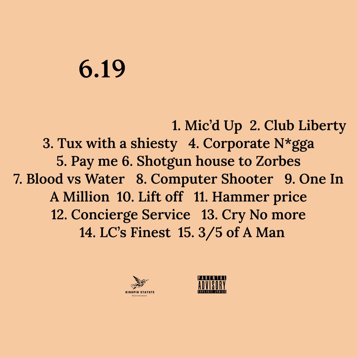 cypMarco's tweet image. 6.19 The album out now
@KingPinStatute 
@CrunchGTA 
@SAculturalnews 
@ThisIs250