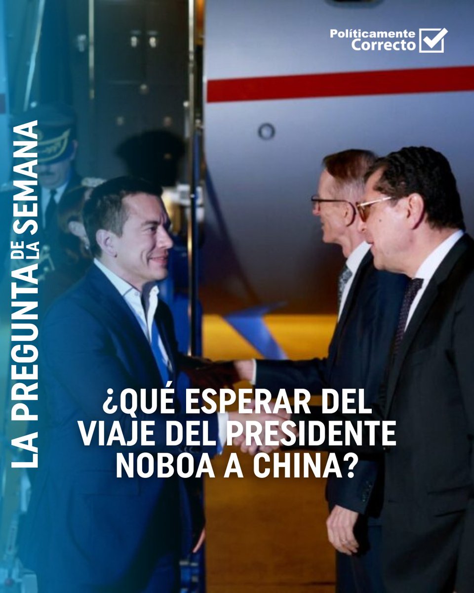 ¡PREGUNTA POLÍTICAMENTE CORRECTA!  

🌏 ¿Se viene inversión, cooperación... o nuevos compromisos? Deja tu opinión en la caja de comentarios y acompáñanos este domingo en el debate EN VIVO de #PolíticamenteCorrecto. 10h30 por <a href="/ecuavisa/">Ecuavisa</a> y ecuavisa.com