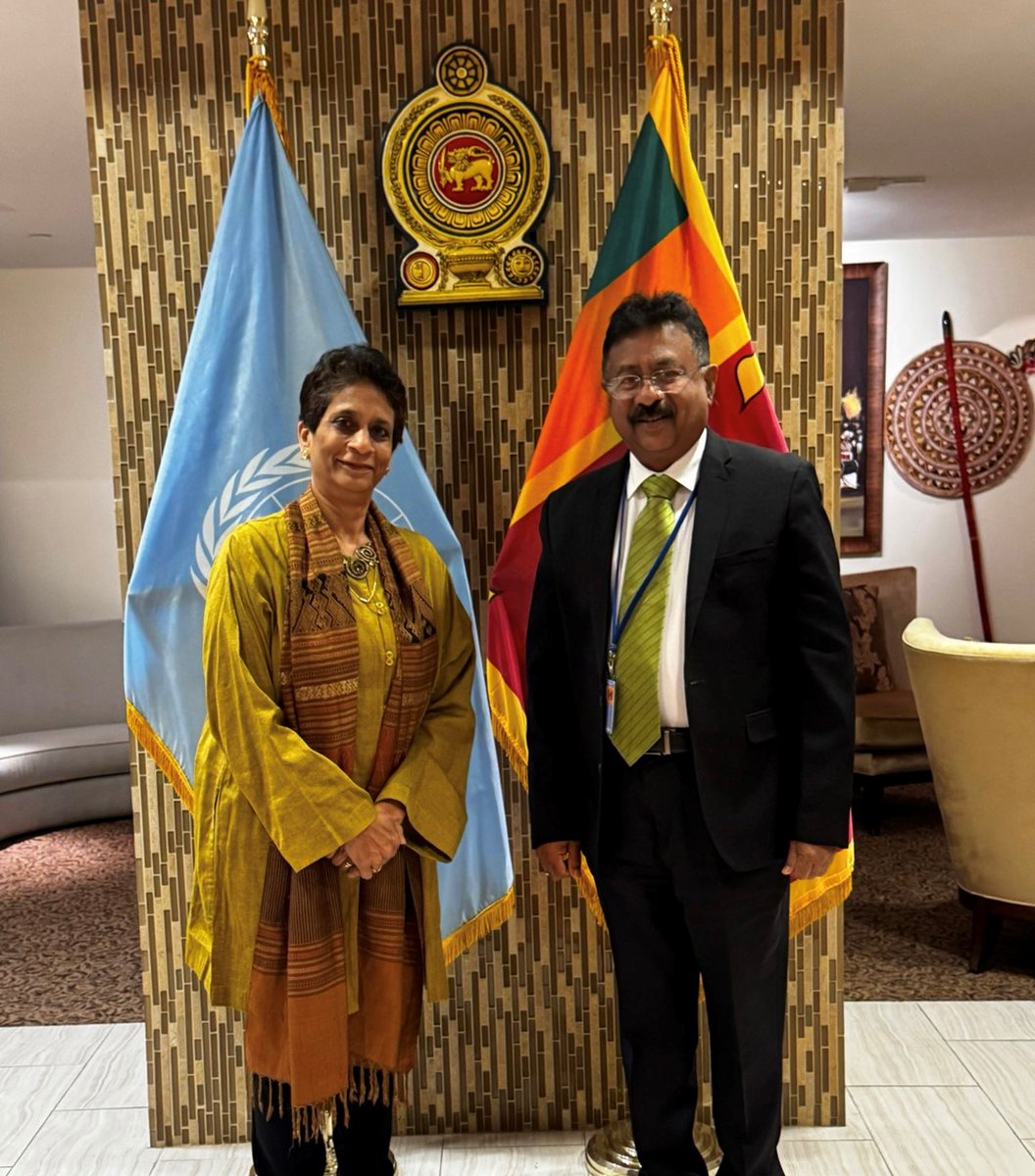 Kanni Wignaraja (@kanniwignaraja) on Twitter photo A warm welcome meeting with Amb. Jayantha Jayasuriya 🇱🇰’s incoming PR to the UN <a href="/SLUNNewYork/">Sri Lanka at UN, NY</a>. We discussed strengthening the UNDP–Sri Lanka partnership on economic and justice reforms, environment & climate resilience, including the <a href="/EU/">EU</a>-<a href="/UNDP/">UN Development</a> JURE initiative, and more. Looking A warm welcome meeting with Amb. Jayantha Jayasuriya 🇱🇰’s incoming PR to the UN <a href="/SLUNNewYork/">Sri Lanka at UN, NY</a>. We discussed strengthening the UNDP–Sri Lanka partnership on economic and justice reforms, environment & climate resilience, including the <a href="/EU/">EU</a>-<a href="/UNDP/">UN Development</a> JURE initiative, and more. Looking