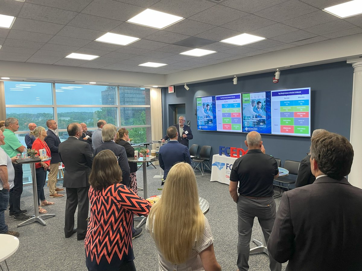 Earlier this month, we hosted a reception for the Major Employers in Fayetteville and Cumberland County. Our guests enjoyed networking, refreshments, &amp; a brief presentation about the local workforce from Ted Abernathy of Economic Leadership.
