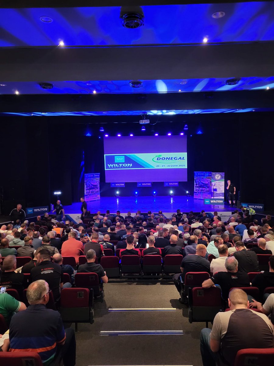 Wishing everyone connected with the 2025 Wilton Donegal International Rally a safe and enjoyable weekend.

There was a brilliant buzz along Port Road this evening for the ceremonial start, and a full house at An Grianán Theatre for the drivers' briefing tonight.