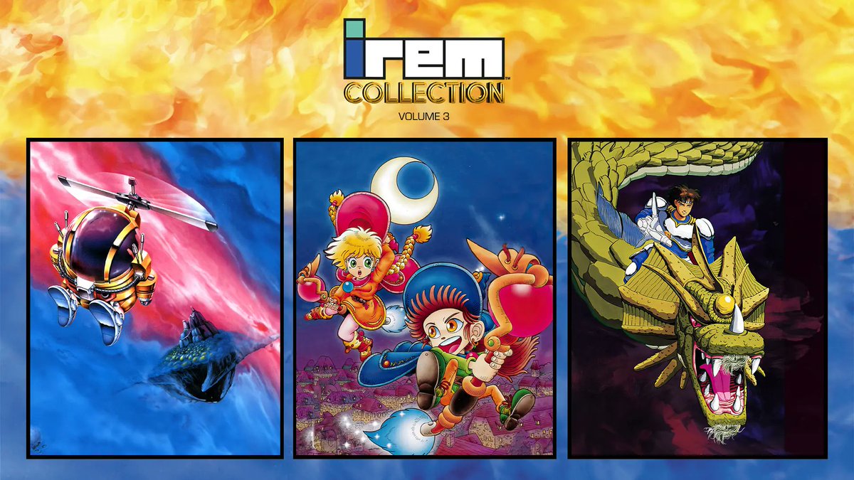 Here's a late night special that I'll talk more about tomorrow. Irem Collection 3 will launch on Switch, PS4/5, and Xbox on July 1. This terrific trio of shooters includes Mr. Heli, Dragon Breed, and Mystic Riders. These seriously cool arcade classics can be yours for €24.99!