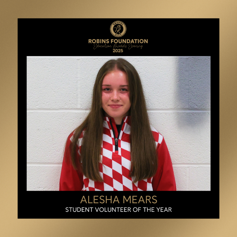 Congratulations Alesha 🏆

#RobinsEducationAwards | <a href="/EducationRobins/">Robins Foundation Education</a>