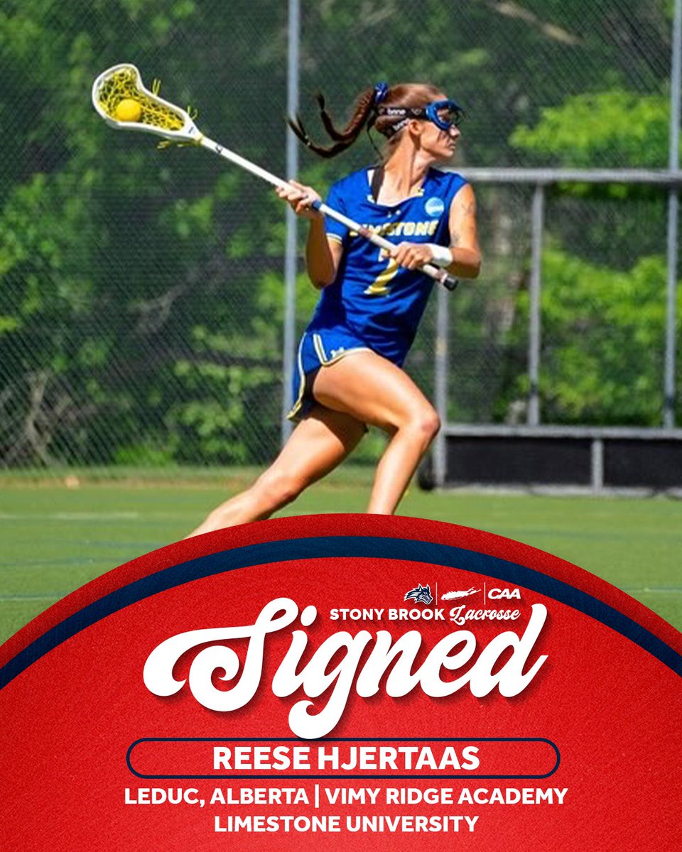 StonyBrookWLAX's tweet image. Big-time transfer 💪

Excited to be bringing Reese Hjertaas to the Island! 

🌊🐺 x #NCAALAX