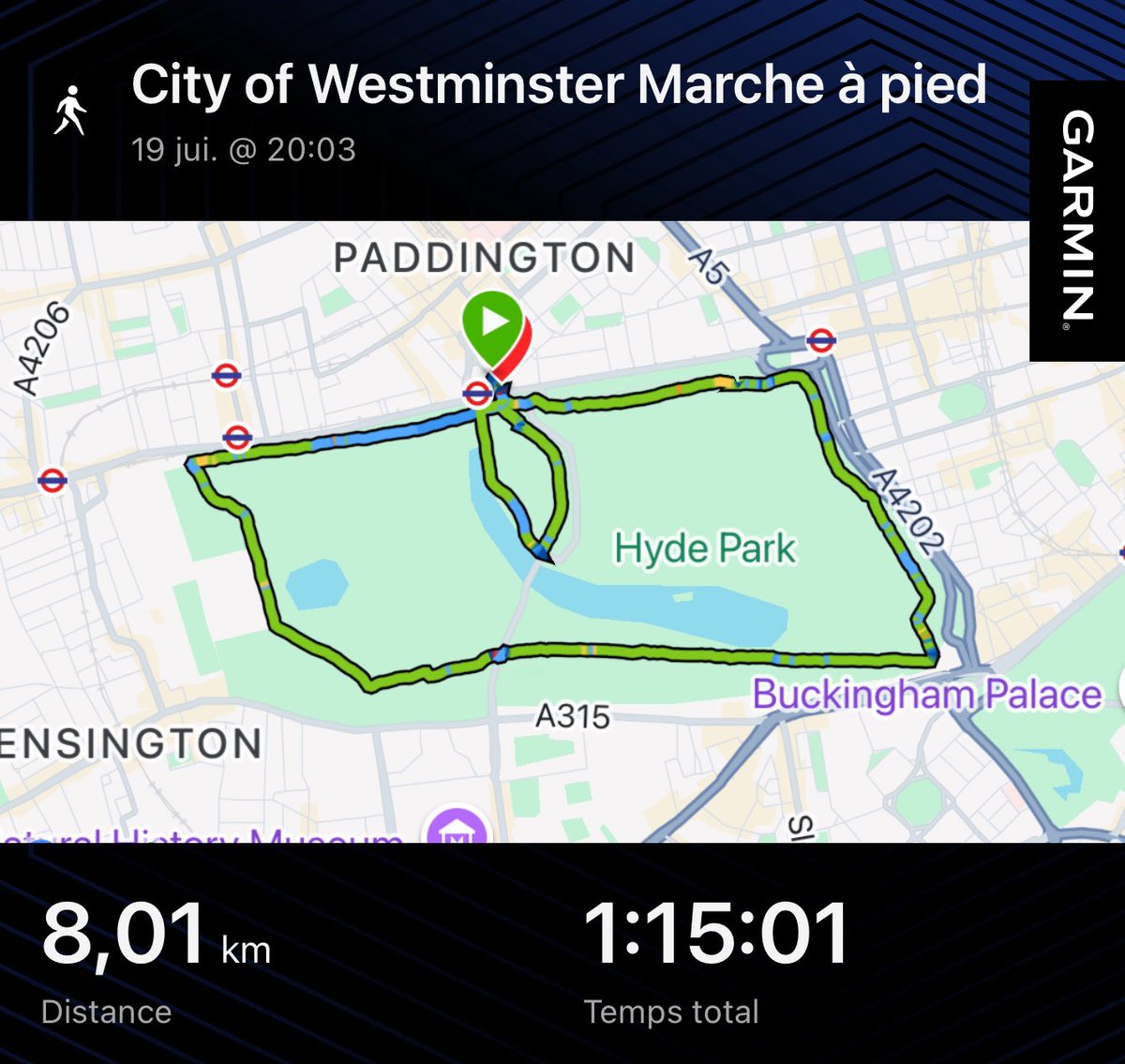 De passage à Londres par un beau temps, j’ai profité de la proximité pour faire un petit 8 kil’ . Ce n’est pas au rythme de <a href="/Fall_MBF/">Forest Gump🇸🇳💙🤍</a> mais cela vaut la corniche de <a href="/xargepen/">Altérité</a> . Ma contribution <a href="/PobarChallenge/">Pobar Body Challenge</a> 
Je suis toujours partant pour un groupe pour faire de LSS un parc.