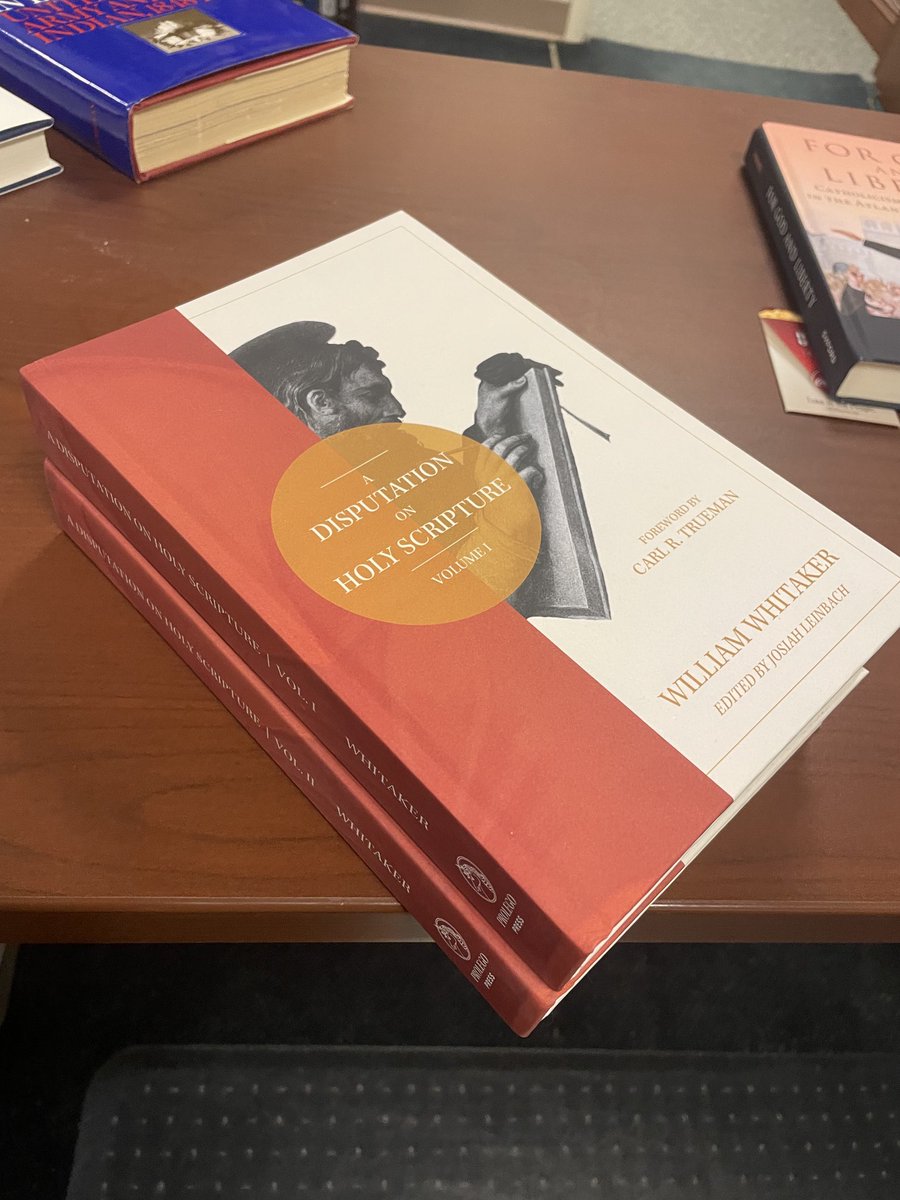 Really impressed with this beautiful hardback from ⁦<a href="/prolegopress/">Prolego Press</a>⁩ of William Whitaker’s *A Disputation on Holy Scripture.* The press really knocked this one out of the park.
