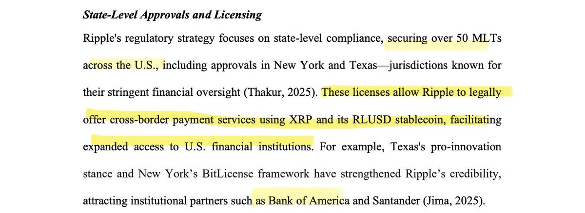 ‼️RIPPLE IS LEGALLY ALLOWED TO OFFER CROSS-BORDER PAYMENT SERVICES TO U.S. FINANCIAL INSTITUTIONS USING RLUSD AND XRP‼️

Documented.📝💨