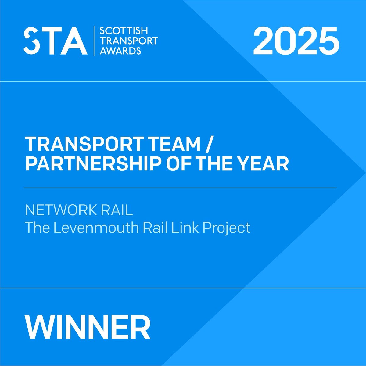TransportTimes's tweet image. 🏆 Transport Team / Partnership of the Year at the Scottish Transport Awards goes to @NetworkRailSCOT for the Levenmouth Rail Link Project 🚆

A transformational effort reconnecting communities and delivering long-term social and economic benefits #STAs25