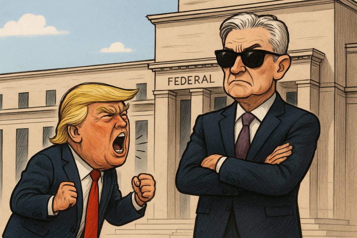 Trump se vytrvale snaží narušit nezávislost centrální banky. Čím dál ostřeji útočí na Jeroma Powella a dokonce ho včera nazval nejhloupějším člověkem ve vládě a ostudou Ameriky. 😀

Je pravda, že jsme svědky masivní vlny snižování úrokových sazeb po celém světě. ECB už snižovala