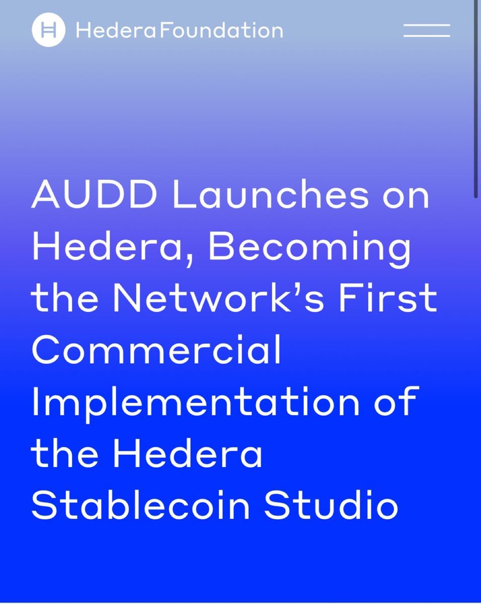 🇦🇺 Australia officially launches its Digital Dollar,  powered by $HBAR.

A major milestone for Hedera and a clear signal: enterprise adoption is here.

Real utility. National scale. Built on $HBAR.