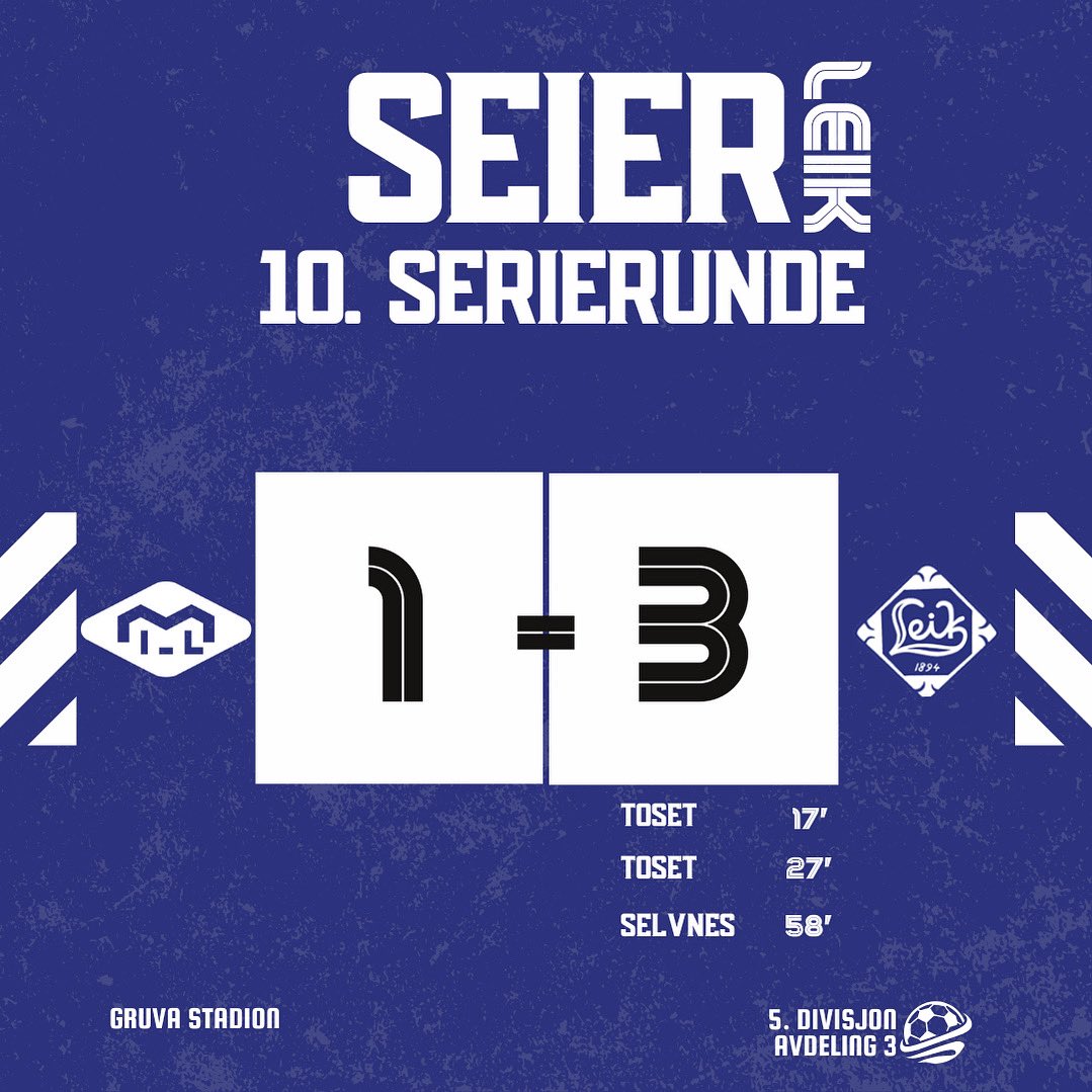 Seier 1-3 borte mot Melhus 2! 💙🤍