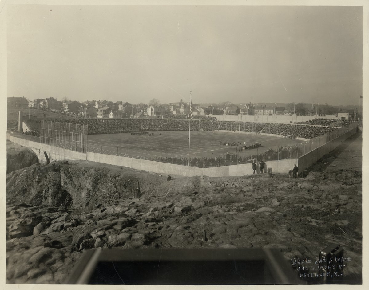 ArchPresStudio's tweet photo. Architectural Preservation Studio celebrates Juneteenth with a focus on America’s favorite pastime at Hinchliffe Stadium in Paterson, New Jersey. Hinchliffe is one of only four surviving Negro Leagues stadiums in the nation. https://t.co/lTZ4QdFaW5