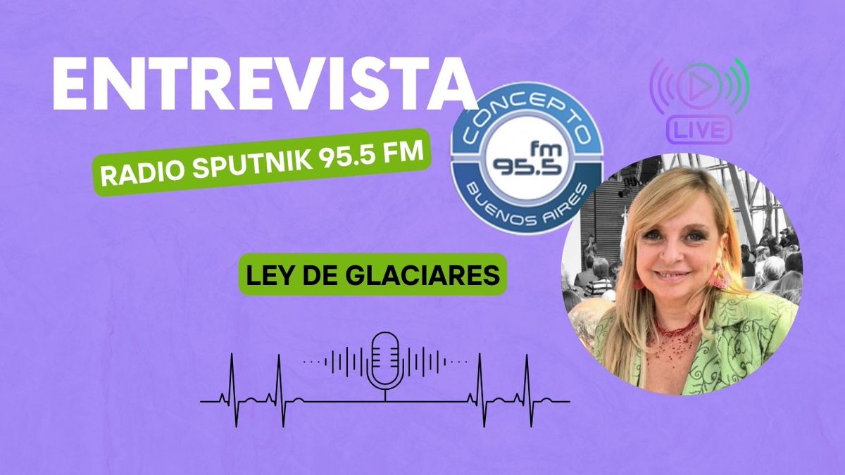 Conversamos en <a href="/ConceptoFM/">Concepto FM 95.5</a> sobre la preocupante situación ante la posible flexibilización de la Ley Nacional de #Glaciares 

Entrevista completa aquí 👇
youtu.be/vwfsw9g1qoQ