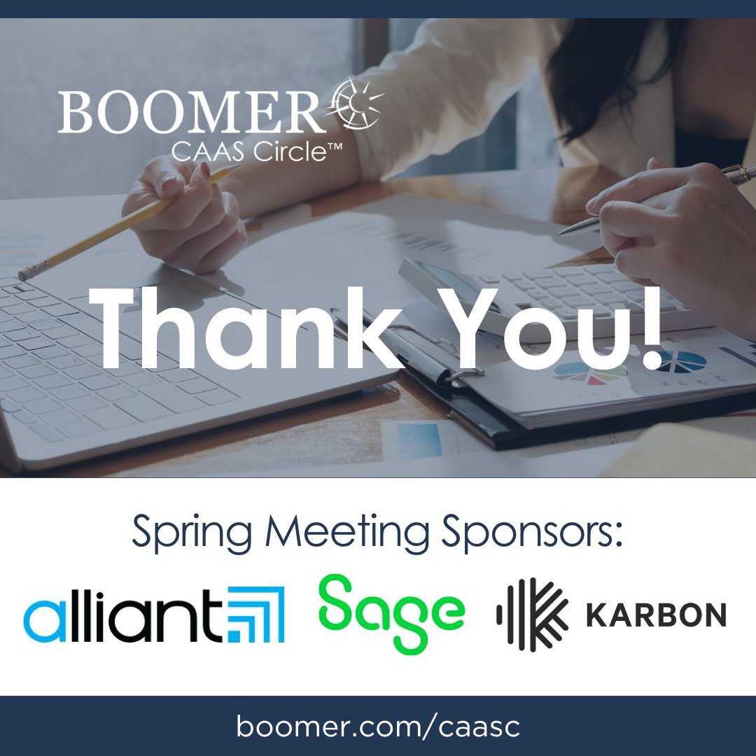 That’s a wrap on this week’s Boomer CAAS Circle. Grateful to <a href="/alliantgroup/">alliantgroup</a>, <a href="/karbonhq/">Karbon</a>, and <a href="/SageUSAmerica/">Sage USA</a> for sponsoring a space where firm leaders can collaborate on the future of advisory.
Explore the Circle: boomer.com/caasc
#ClientAdvisory #BoomerCircle #Leadership