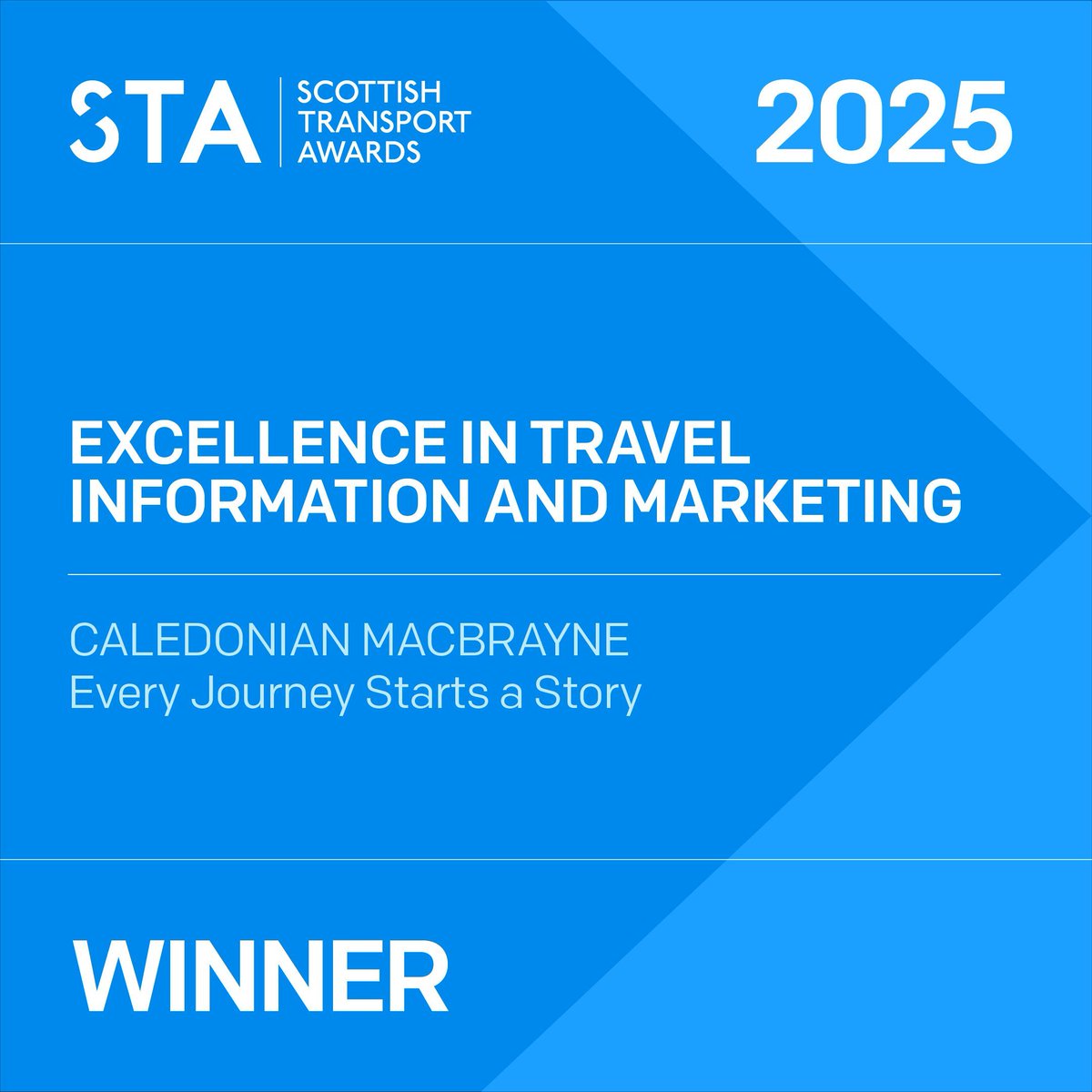 TransportTimes's tweet image. 🏆 Excellence in Travel Information &amp;amp; Marketing at the #STAs25 goes to @CalMacFerries for Every Journey Starts a Story – a powerful campaign celebrating connection and community across Scotland’s west coast. 🌊📖

👏 Highly commended: @ScotCitylink for #WoolyWonderland