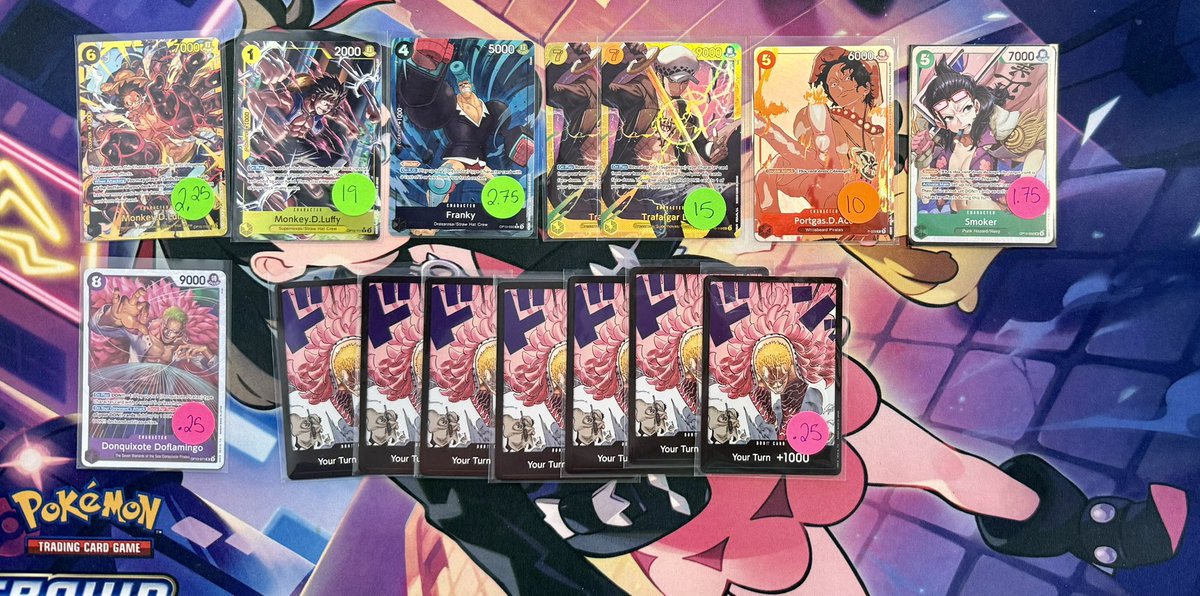 Consignment leftovers pt. 1 🔥 ✨!!! 

Please be specific if there are different cards with the same name 

Type name of card to claim, if I like your post it’s yours.

All cards are NM unless otherwise specified on the sticker

$1 PWE (6 cards max, buyers risk), $5 BMWT. Free