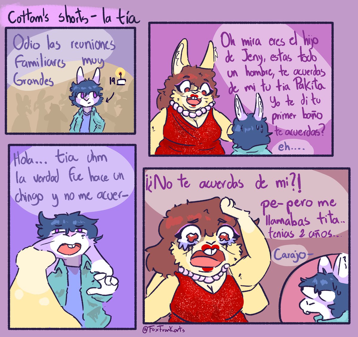 Ya he hecho muchos mini comics con el conejo le he dedicado una seccion especial llamada "Cottom's shorts" jeje