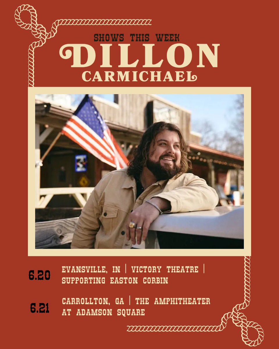 Can’t wait to get back on the road tomorrow 🚌 tickets and info: dilloncarmichael.com