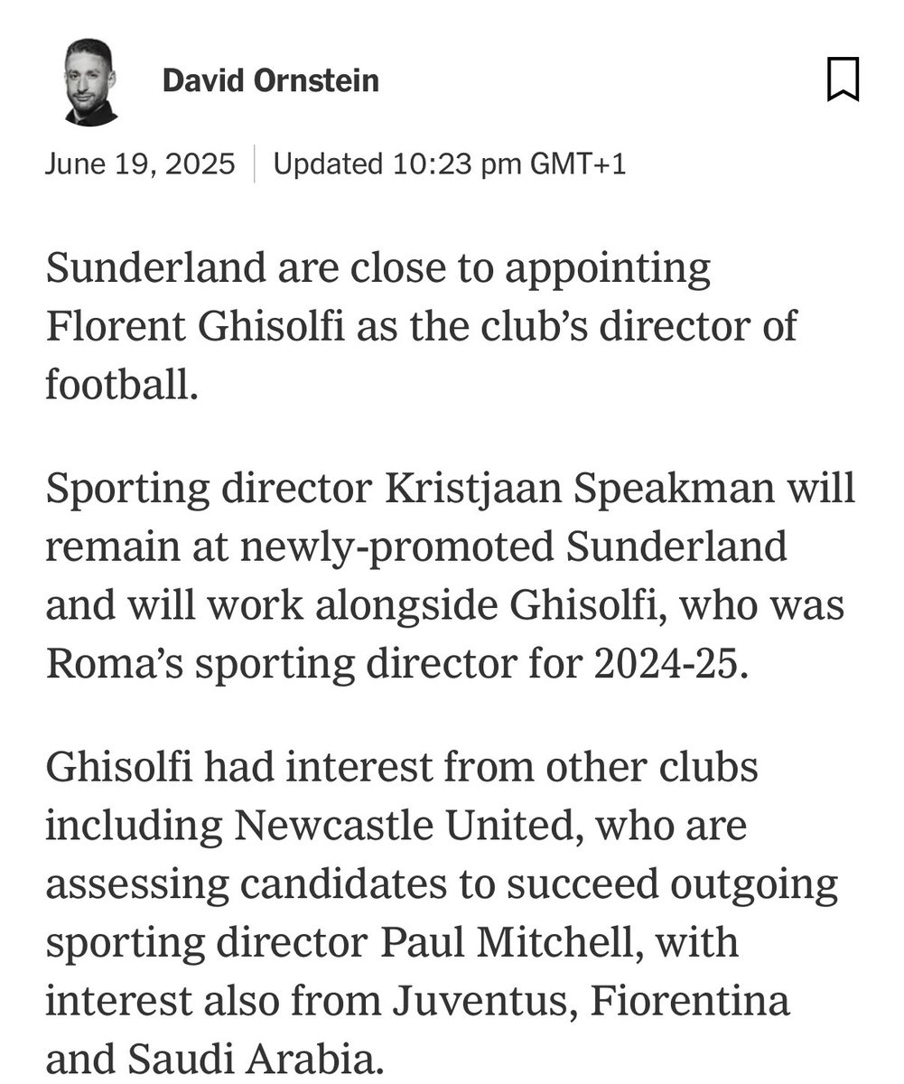 You don't join Newcastle when the North Easts most Ethical club comes knocking #SAFC