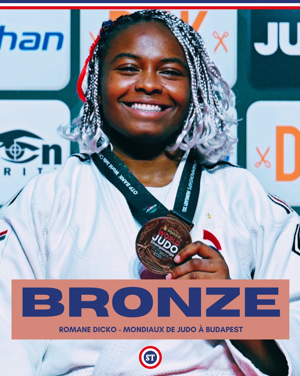 🇫🇷 Quatrième médaille mondiale pour Romane Dicko 🤩

Notre judokate se pare de bronze aux Mondiaux de judo à Budapest 🥉

📸 France Judo