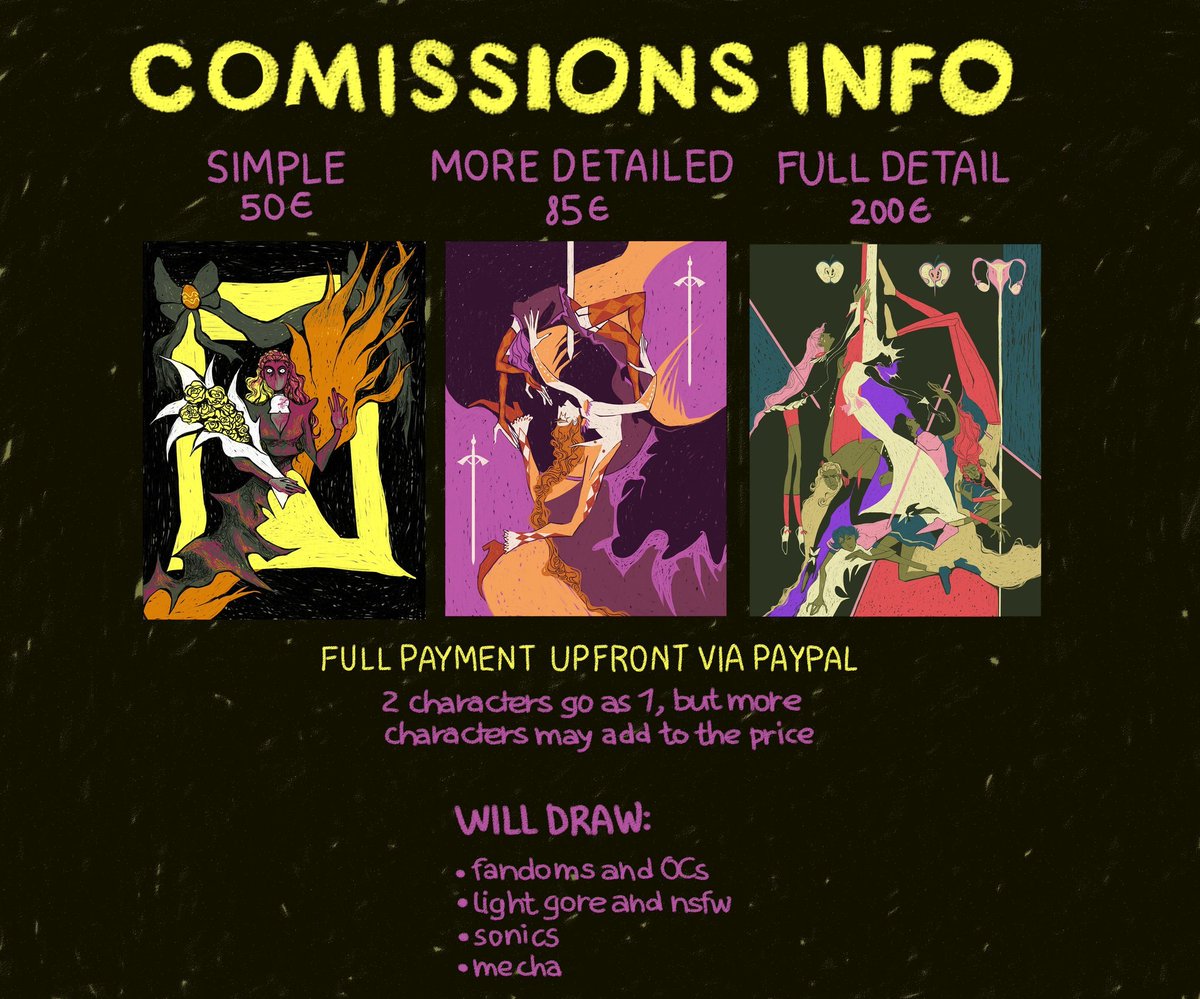 okunichh's tweet image. tired of making this post again and again but i have another medical emergency commissions open
two days ago i tried to commit, and now i'm in need of extensive therapy that i cannot afford
your money will go towards my mental health and basic accomodations like food
pls rt