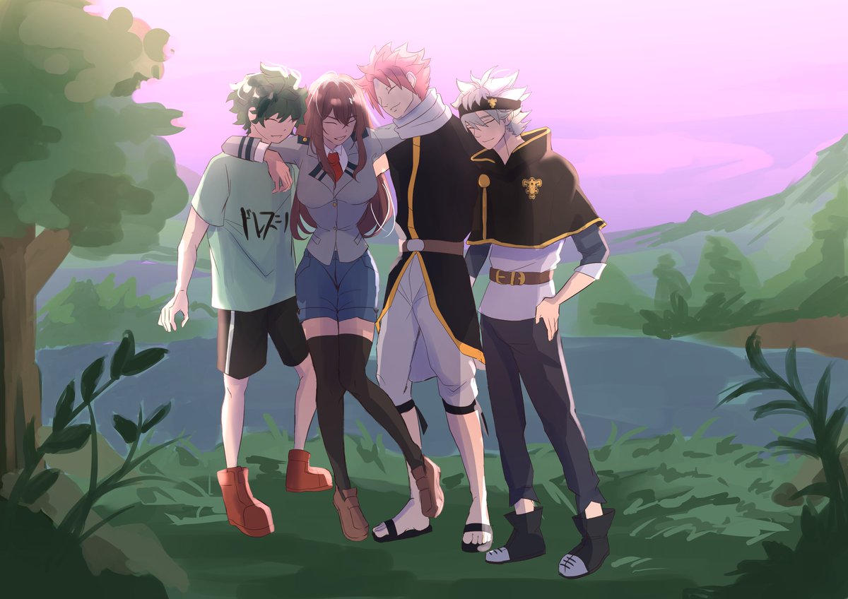 Finished this wholesome anime crossover piece for a lovely client from DA! 🥰 Really enjoyed bringing these characters together 💫💖
#Commission #AnimeCrossover #FairyTail #BlackClover #FanArt #AnimeArt #CommissionedArt #DigitalArtist #commissionsopen