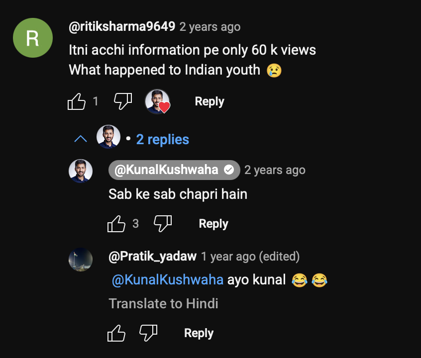 Rishi Jat (@rishixtwt) on Twitter photo Scrolling through the comments and found this legendary Kunal moment ๐ โSab ke sab chapri hainโ still undefeated ๐ <a href="/kunalstwt/">Kunal Kushwaha</a> Scrolling through the comments and found this legendary Kunal moment ๐ โSab ke sab chapri hainโ still undefeated ๐ <a href="/kunalstwt/">Kunal Kushwaha</a>