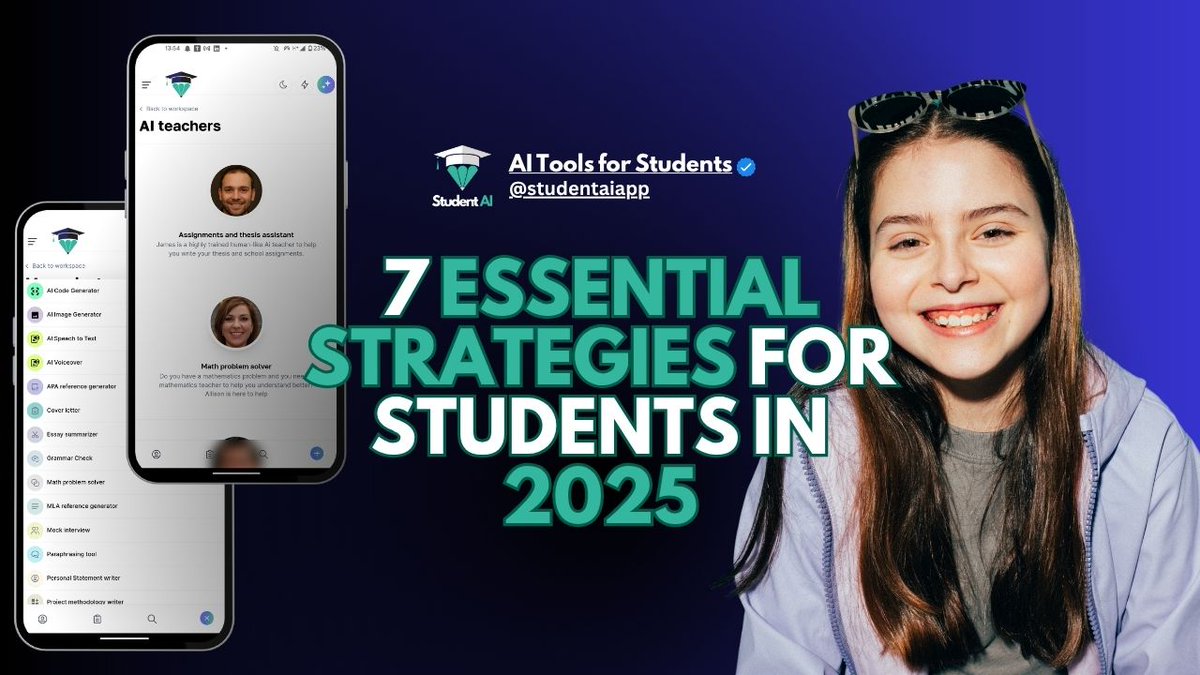 studentaiapp's tweet image. In 2025, AI-powered study tools are no longer optional. They’re essential. Students across the world are turning to AI to streamline their workload, stay organized, and improve their academic performance.
studentai.app

 #aiforstudents #aitoolsforstudents #AIinEducation