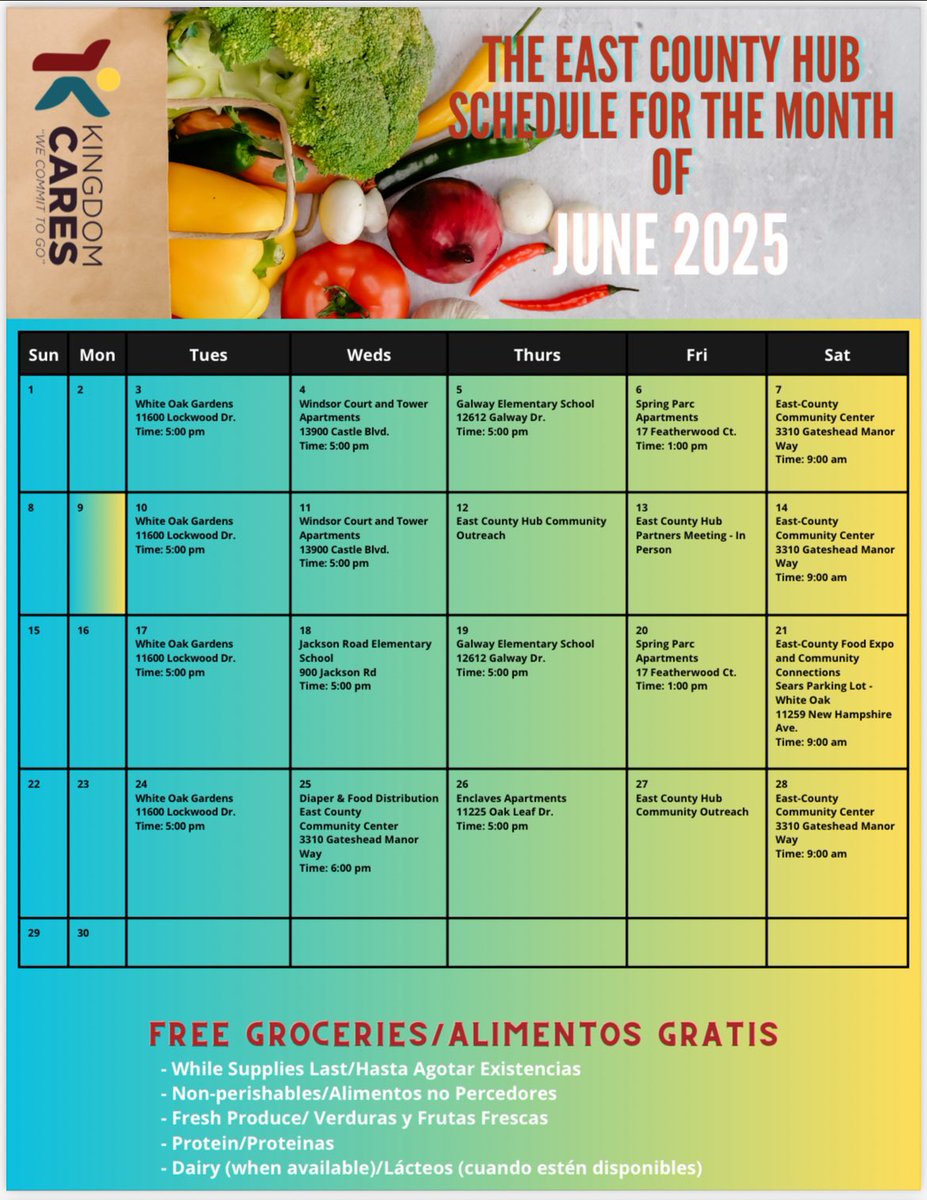 JacksonRdCSL's tweet image. Check out these food distribution opportunities!