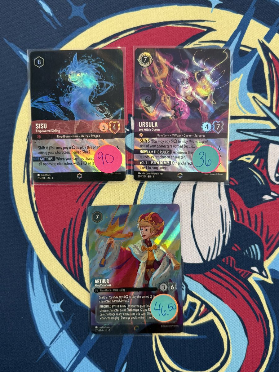 Consignment leftovers pt. 2🔥 ✨!!! 

Please be specific if there are different cards with the same name 

Type name of card to claim, if I like your post it’s yours.

All cards are NM unless otherwise specified on the sticker

$1 PWE (6 cards max, buyers risk), $5 BMWT. Free PWE