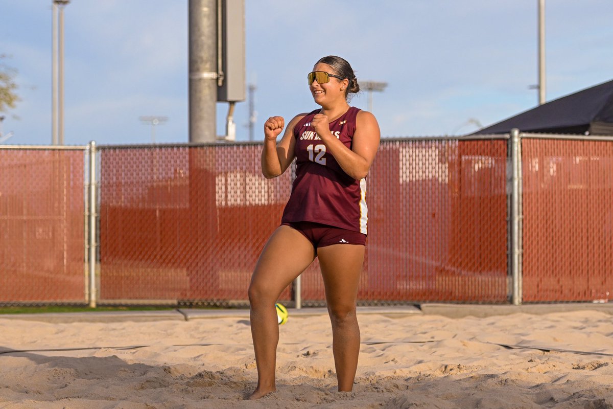 SunDevilBeachVB's tweet image. Her second year in Tempe was a good one 🌟

Arden Besecker is No. 16 in the ASU record book for wins as a Sun Devil (35)! 

#SandDevils /// #ForksUp