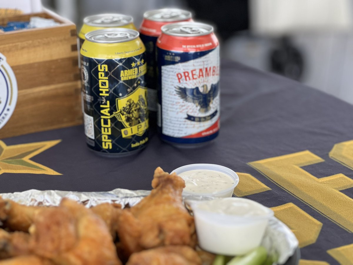 ArmedForcesBC's tweet image. Beer n wings, always a winner.