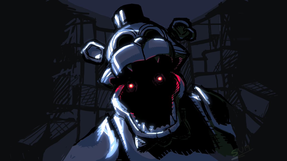 I always wanted to make a drawing of this.

#FNAF #Securitybreach #glamrockfreddy
