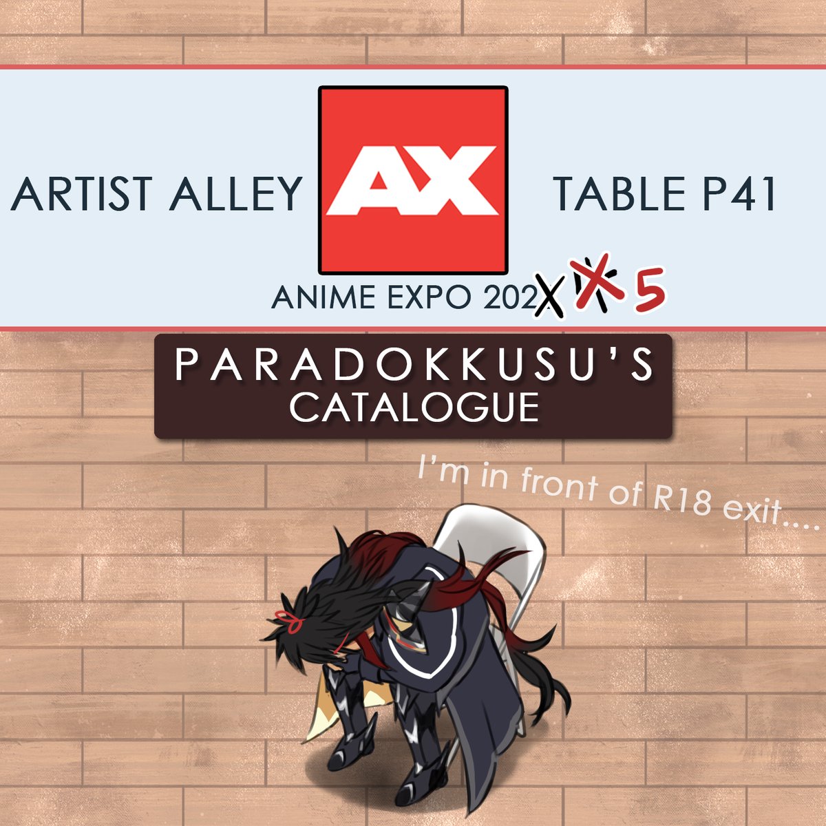 MParadokkusu's tweet photo. It's that time of year.. #ANIMEEXPO 🎉 
Come find me in artist alley table P41 corner!!  
please visit me after you visit the "tasteful" booth area 
pleasepleasepleasepleasepleasepleaseplease  #animeexpo2025 #animeexpo2025catalog #animeexpoartistalley #animeexpo2025artistalley https://t.co/JRAOhSLXfK