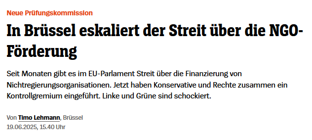 PeterBorbe's tweet photo. Endlich mal eine gute Nachricht aus Brüssel: Jetzt haben Konservative und Rechte zusammen ein Kontrollgremium eingeführt, das alle Finanzströme und Verträge zwischen der EU-Kommission und Nichtregierungsorganisationen (NGOs) untersuchen soll. Linke, SPD und Grüne toben vor Wut!😃
https://t.co/nAFWcekqAd