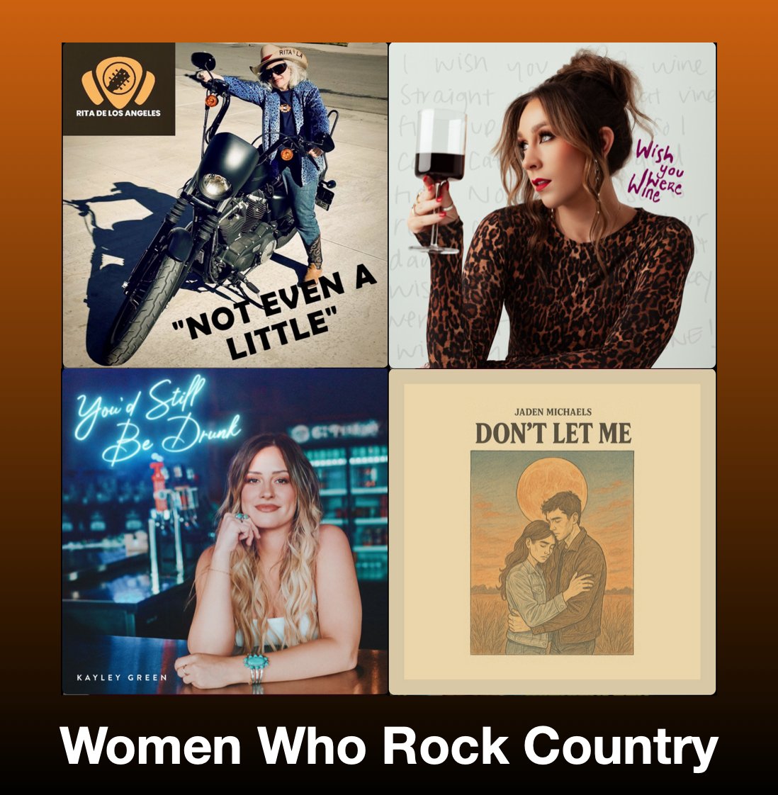 Scott Kash (@scottkash88) on Twitter photo New Music on the NEW #WomenWhoRockCountry playlist Vol.241 this week’s best #newcountrymusic
<a href="/Rita_LosAngeles/">Rita de Los Angeles</a> Not Even A Little
@madelinemaemusic Riches from Rags
<a href="/KayleyGreen/">Kayley Green</a> You'd Still Be Drunk
<a href="/JadenMichaels/">Jaden Michaels</a> Don't Let Me
+MORE
#Spotify
rb.gy/p6q39c
#Country New Music on the NEW #WomenWhoRockCountry playlist Vol.241 this week’s best #newcountrymusic
<a href="/Rita_LosAngeles/">Rita de Los Angeles</a> Not Even A Little
@madelinemaemusic Riches from Rags
<a href="/KayleyGreen/">Kayley Green</a> You'd Still Be Drunk
<a href="/JadenMichaels/">Jaden Michaels</a> Don't Let Me
+MORE
#Spotify
rb.gy/p6q39c
#Country