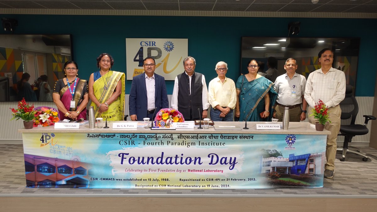 CSIR-4PI (@csir_4pi) on Twitter photo On the 1st Foundation Day of CSIR-4PI as a National Laboratory Prof. Santanu Chaudhry delivered a timely talk on “Machine Learning and Abduction: Enhancing Today’s AI”. Dr Sridevi Jade graced the occasion as the guest of honour. <a href="/CSIR_IND/">CSIR, India</a> <a href="/DrJitendraSingh/">Dr Jitendra Singh</a> <a href="/SantanuChaudhu3/">Santanu Chaudhury</a> On the 1st Foundation Day of CSIR-4PI as a National Laboratory Prof. Santanu Chaudhry delivered a timely talk on “Machine Learning and Abduction: Enhancing Today’s AI”. Dr Sridevi Jade graced the occasion as the guest of honour. <a href="/CSIR_IND/">CSIR, India</a> <a href="/DrJitendraSingh/">Dr Jitendra Singh</a> <a href="/SantanuChaudhu3/">Santanu Chaudhury</a>