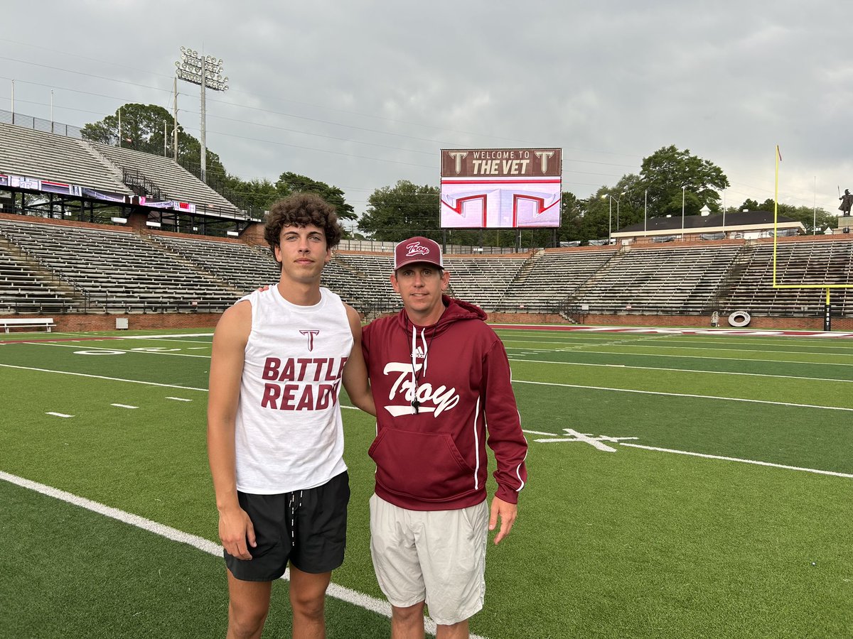 Paxton Genola (@paxtongenola) on Twitter photo Had a great time at <a href="/TroyTrojansFB/">Troy Trojans Football 8x⚔️</a> today. Thank you <a href="/TQHancock/">Tyler Hancock</a> for the invite. Can’t wait to be back!
<a href="/_Mike_McCabe/">Coach Mike McCabe</a> <a href="/OneOnOneKicking/">OneOnOne Kicking Camps🏈</a> <a href="/bobbycarr11/">Bobby carr</a> <a href="/CoachEBrownIV/">Eddie Brown IV</a> <a href="/CoachMarlonBush/">Marlon Bush</a> <a href="/jr_myers06/">Jr. Myers</a> <a href="/dougprice13/">doug price</a> <a href="/AL7AFootball/">Alabama7AFootball</a> <a href="/SouthernCharmSp/">Southern Charm Sports</a> <a href="/Coach_Jeremy/">Coach Harris</a> <a href="/Coach_Chapp151/">Jim Chappell (Jimbo)</a> <a href="/ColtonWalls7/">Colton Walls</a> Had a great time at <a href="/TroyTrojansFB/">Troy Trojans Football 8x⚔️</a> today. Thank you <a href="/TQHancock/">Tyler Hancock</a> for the invite. Can’t wait to be back!
<a href="/_Mike_McCabe/">Coach Mike McCabe</a> <a href="/OneOnOneKicking/">OneOnOne Kicking Camps🏈</a> <a href="/bobbycarr11/">Bobby carr</a> <a href="/CoachEBrownIV/">Eddie Brown IV</a> <a href="/CoachMarlonBush/">Marlon Bush</a> <a href="/jr_myers06/">Jr. Myers</a> <a href="/dougprice13/">doug price</a> <a href="/AL7AFootball/">Alabama7AFootball</a> <a href="/SouthernCharmSp/">Southern Charm Sports</a> <a href="/Coach_Jeremy/">Coach Harris</a> <a href="/Coach_Chapp151/">Jim Chappell (Jimbo)</a> <a href="/ColtonWalls7/">Colton Walls</a>