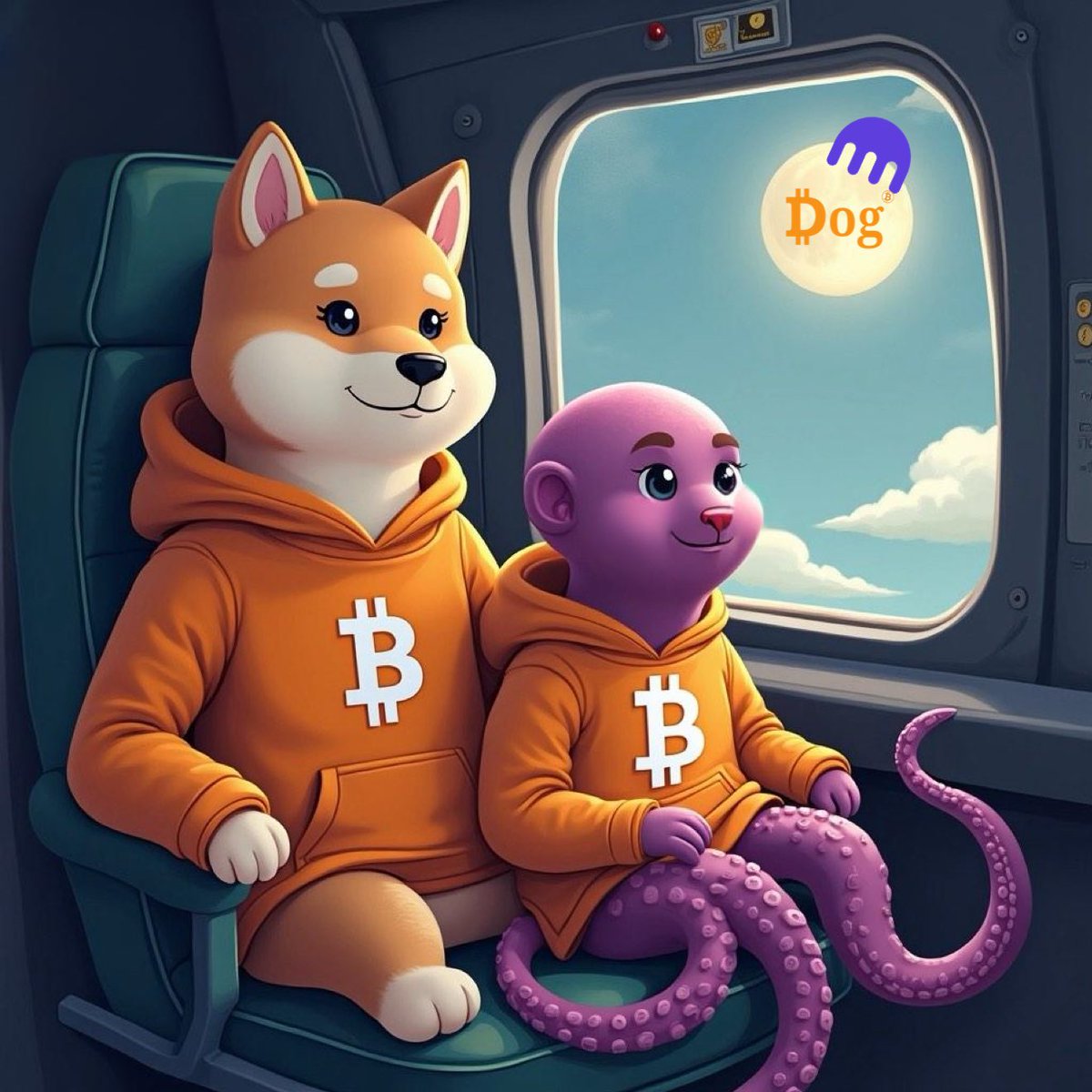 Long trips are best with a good friend.  

$DOG 💜 Kraken