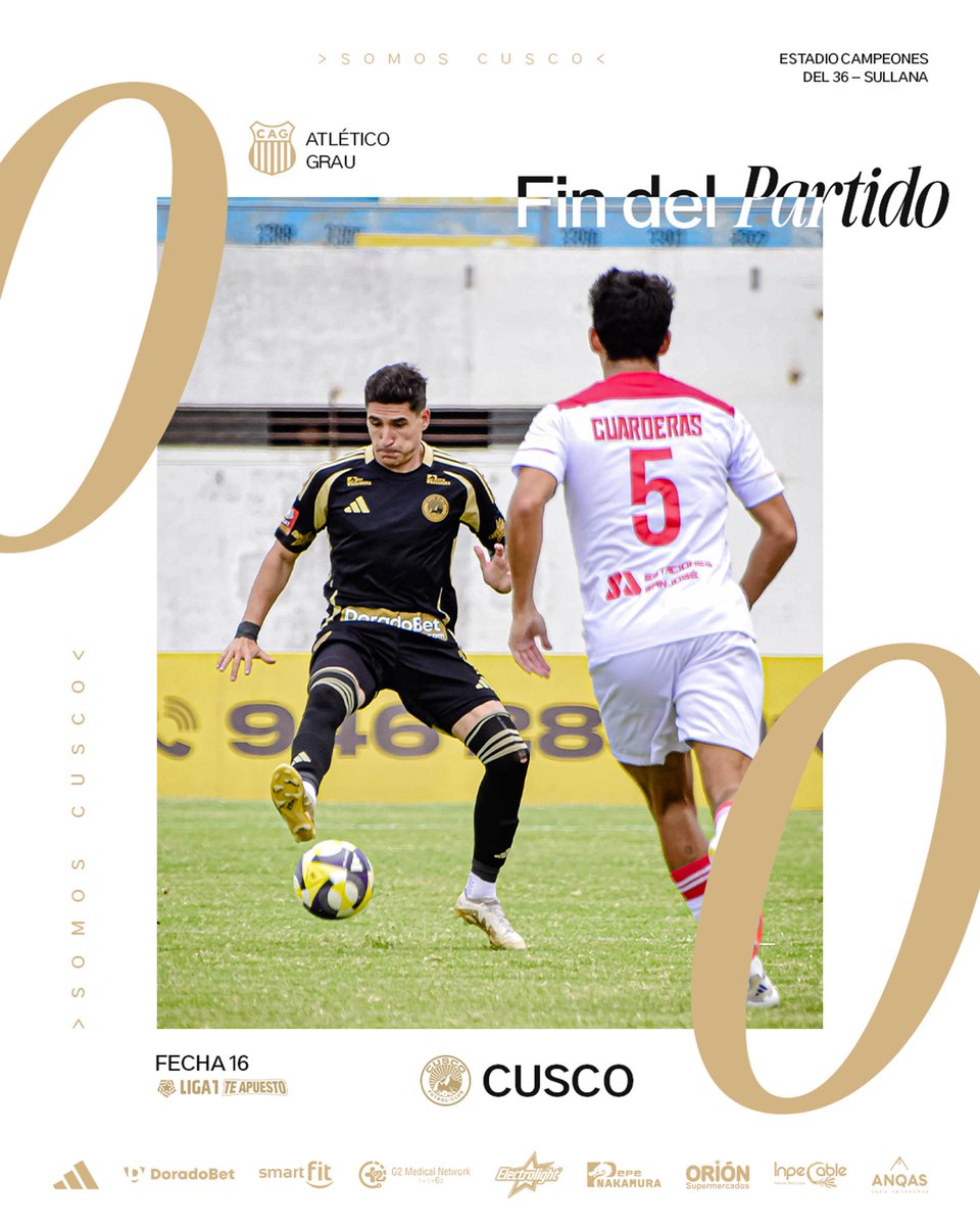 ⏱️ Final del Partido. ⚽️

¡Seguimos luchando con garra y corazón! 

#SomosCusco
.
.
.
. 

📸 @iteasport_