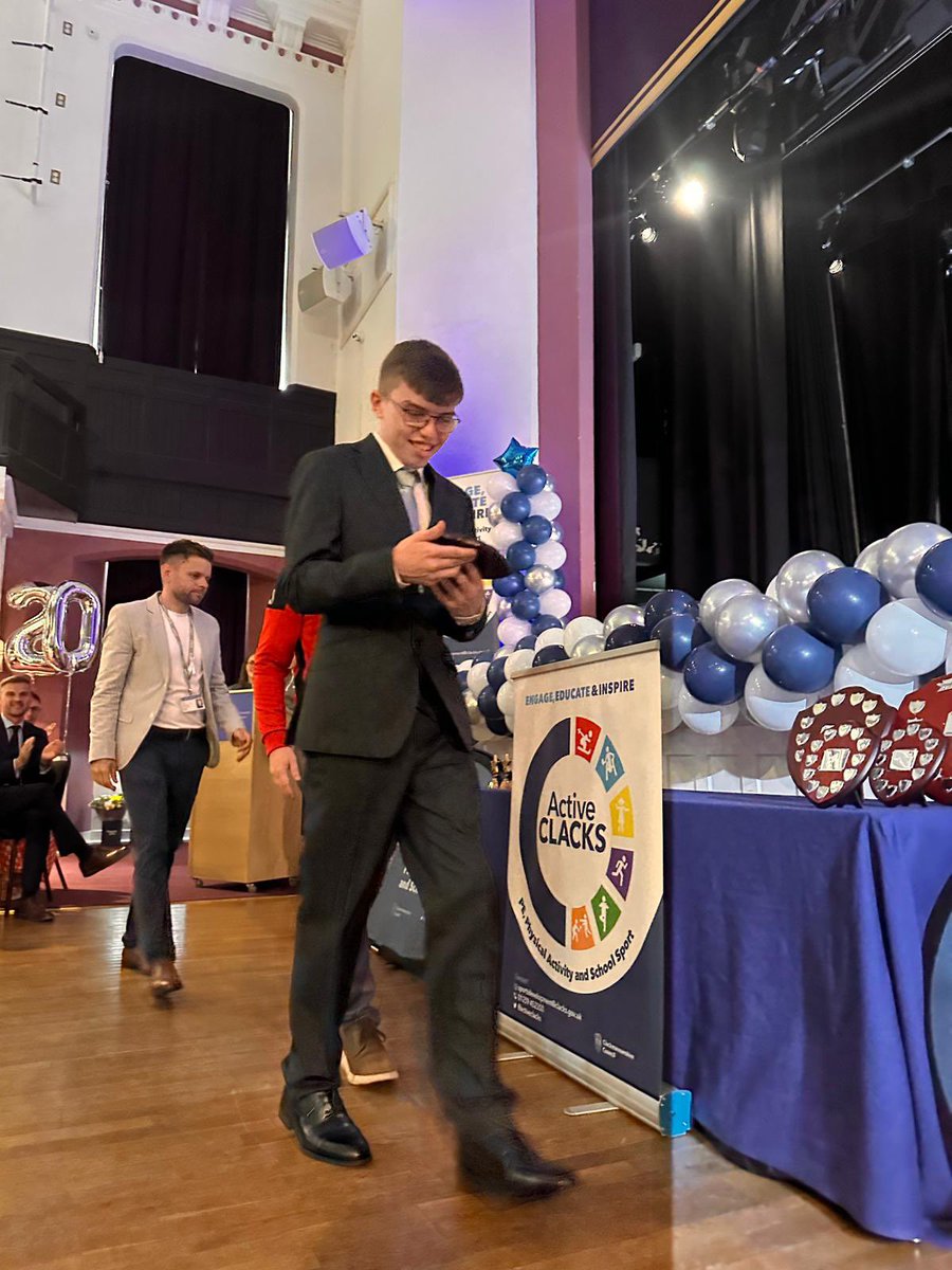 AlloaEASN's tweet image. Tonight we attended the PEPASS Celebrations at Alloa Town Hall. Huge congratulations to Ryan Burnett, winner of the PEPASS Inclusion Award 2025. 
We are so proud of everything Ryan has achieved – he’s an inspiration! @AlloaAcademy @ActiveClacks @CL_sport_  #Inclusion #ProudMoment