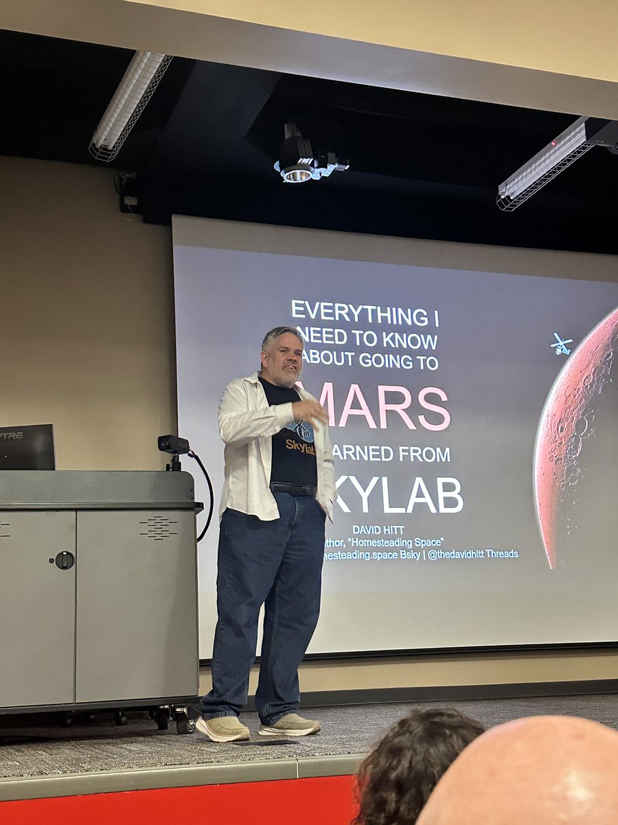 Brittanni B. Brown (@mrsbcubed) on Twitter photo Wonderful presentation by <a href="/davidhitt/">David Hitt</a> at the US Space & Rocket Center Space Camp for educators! Thank you! Wonderful presentation by <a href="/davidhitt/">David Hitt</a> at the US Space & Rocket Center Space Camp for educators! Thank you!