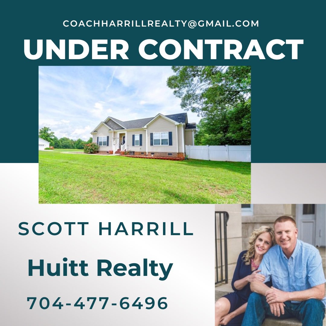 Exited for my buyer clients going under contract on this beautiful home in Cleveland County!

If you’re looking to buy or sell let me know.  Serving and coaching clients through the process is something I enjoy doing 

Scott Harrill Realtor/Broker with Huitt Realty
704-477-6496