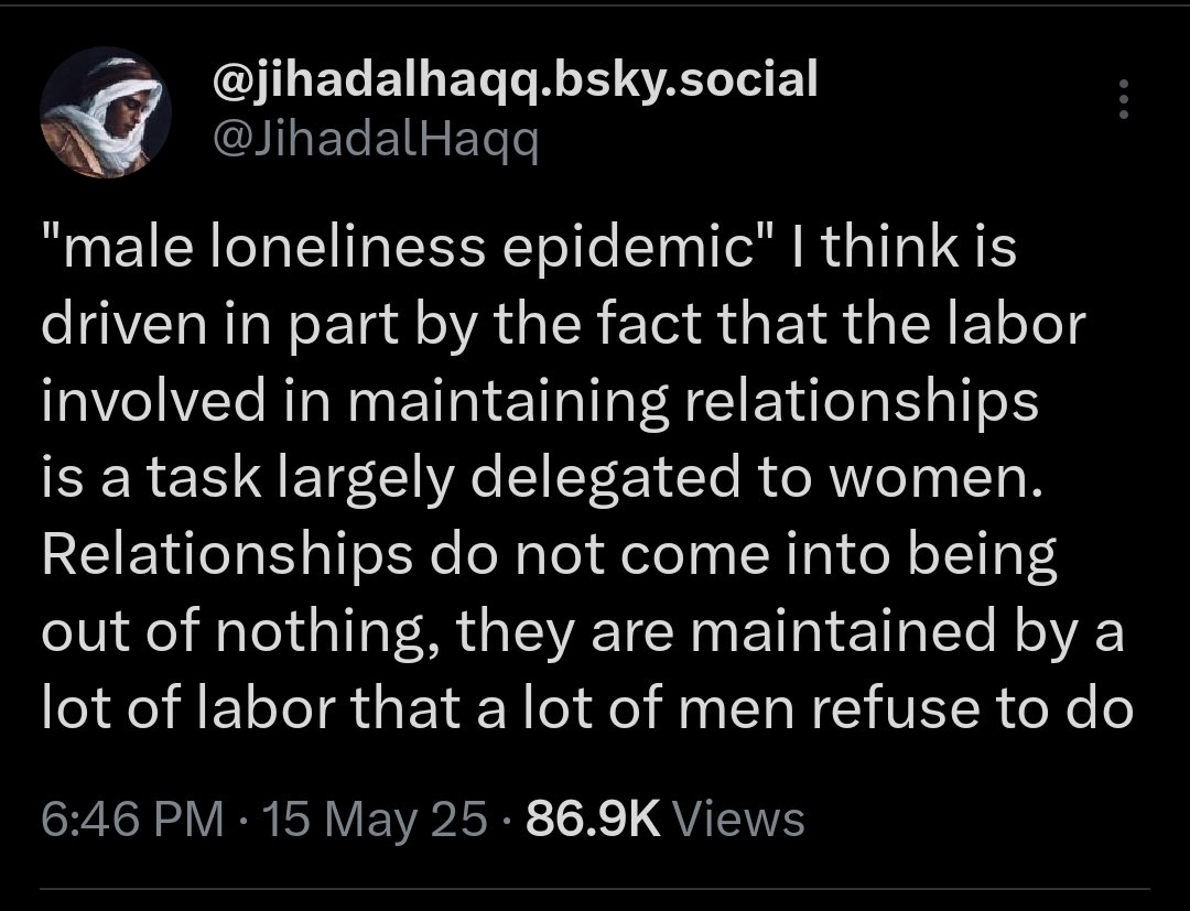 There was a study that came out of Germany that found that after grey divorces (divorces in old age), the divorces fathers tend to drift off and become very lonely while the mothers continued to have close relationships with their children.

Anyways, 

*Taps the sign*