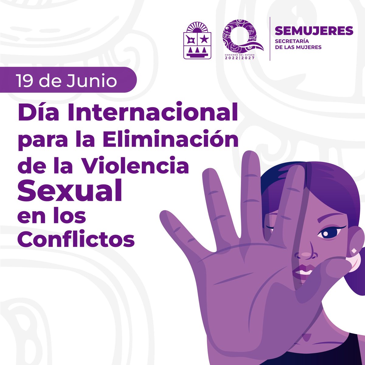 🚫 La violencia sexual sigue siendo usada como arma en conflictos armados, dejando heridas profundas en mujeres y niñas.

Hoy, 19 de junio, desde la #SEMUJERES hacemos un llamado a la reflexión y a no guardar silencio.

📞 800 500 59 95
#NoEstásSola #UnidasParaTransformar
