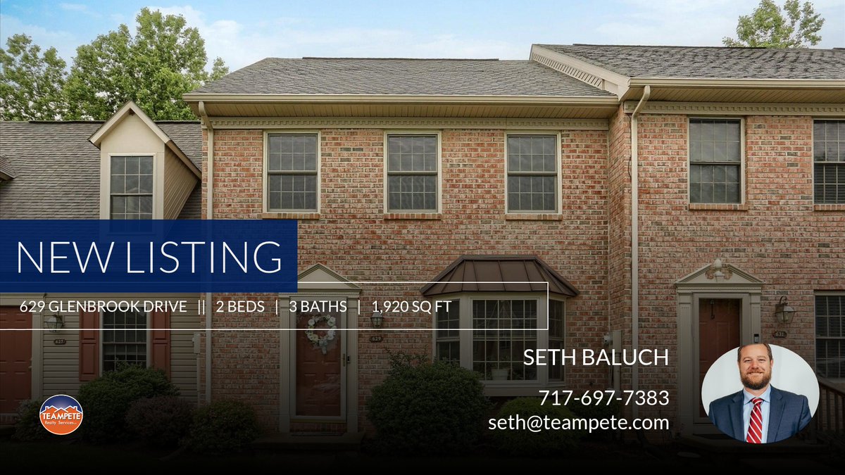 TeamPeteRealty's tweet photo. 💥 Just Listed 💥 Take a look at this fantastic new property that just hit the market located at 629 Glenbrook Drive in Harrisburg. Reach out here or at 717-697-7383 for more information

TeamPete Realty Services
Office: 717-6... https://t.co/1AxE17y09u https://t.co/3bB0zIdOnC