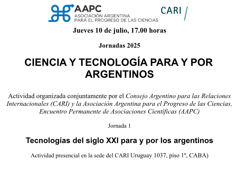 Adolfo GarcĂa (@adolfomgarcia) on Twitter photo Nos vemos el 10 de julio en la ediciĂłn 2025 de la jornada “Ciencia y tecnologĂa para y por los argentinos”, organizada por  <a href="/aapciencias/">AAPC</a> y <a href="/CARIconsejo/">CARI</a>, para hablar sobre inteligencia artificial, neurociencias y ciencias del comportamiento. ¡No se lo pierdan! Nos vemos el 10 de julio en la ediciĂłn 2025 de la jornada “Ciencia y tecnologĂa para y por los argentinos”, organizada por  <a href="/aapciencias/">AAPC</a> y <a href="/CARIconsejo/">CARI</a>, para hablar sobre inteligencia artificial, neurociencias y ciencias del comportamiento. ¡No se lo pierdan!