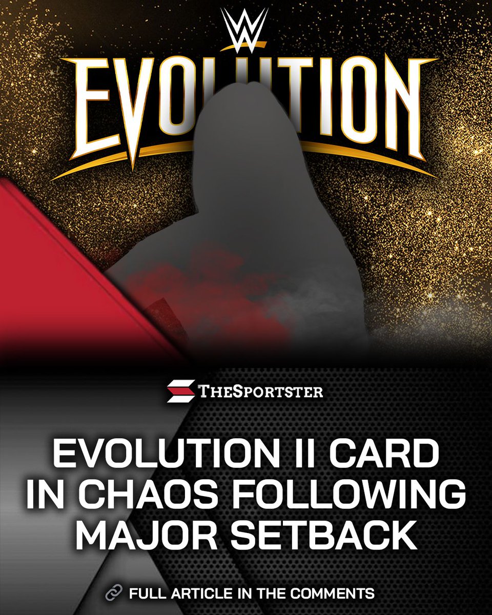 Following an unexpected setback this week, WWE is now scrambling to revise the Evolution II show, which will impact matches and storylines. 

🔽 FULL STORY BELOW 🔽
thesportster.com/evolution-ii-c…

#PROWRESTLING #WWE #EVOLUTION